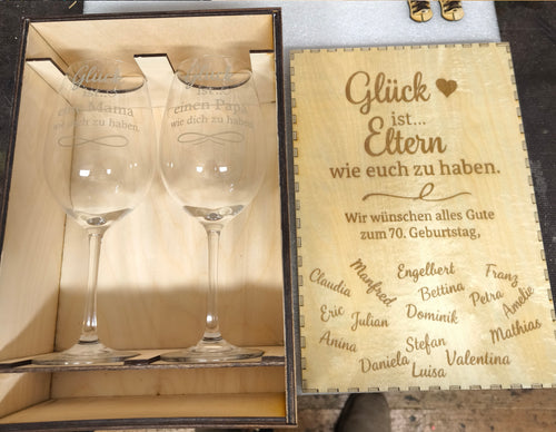 Geschenks Box ohne Inhalt